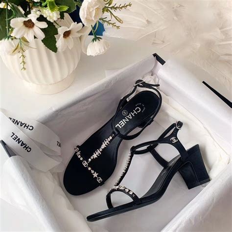 chanel t strap heels